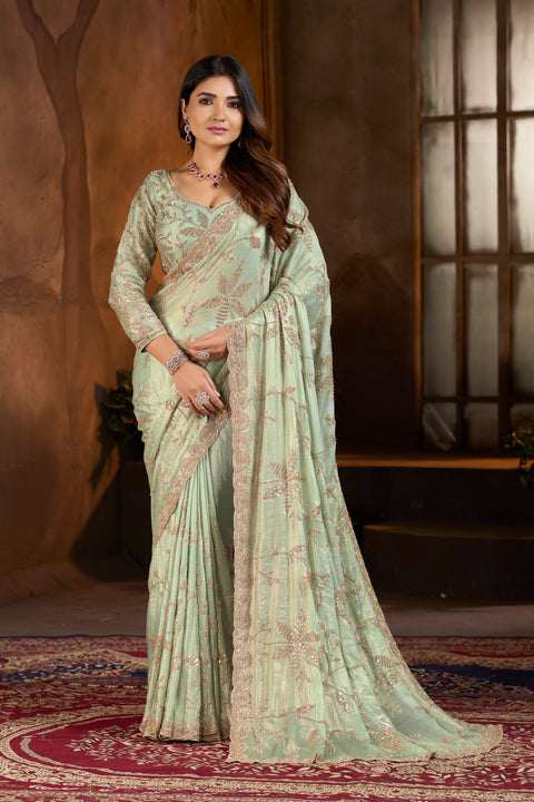 Turquoise Charm Party Wear