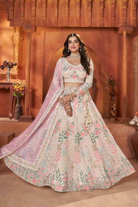 White Multi-Designer Lehenga Set