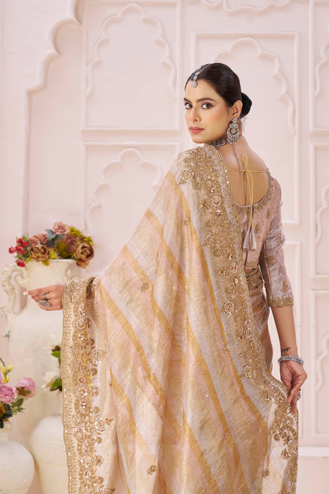 Pink Beige Shaded Elegance