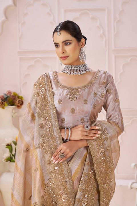 Pink Beige Shaded Elegance