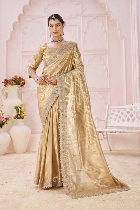 Caramel Banaras Shine Couture