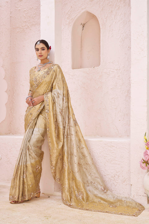 Gold Glow Banarasi Drape
