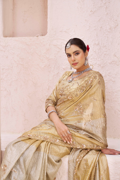Gold Glow Banarasi Drape
