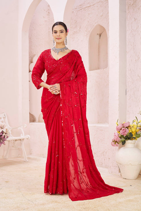 Ruby Embellished Drape