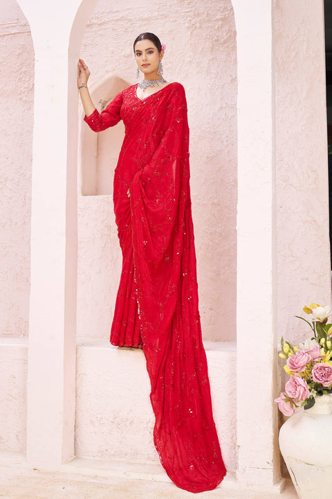 Ruby Embellished Drape