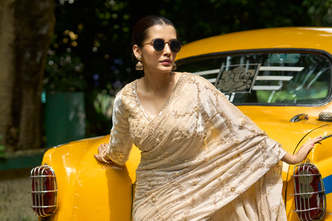 Regal Shine Chiku Saree